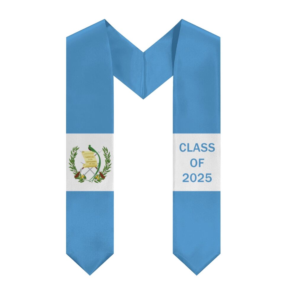5688 Guatemala Graduation Sash Class of 2025 - Graduation Stole for High